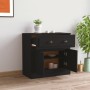 Black plywood sideboard 70x35.5x67.5 cm by , Sideboards - Ref: Foro24-816425, Price: 94,72 €, Discount: %