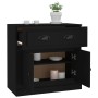Black plywood sideboard 70x35.5x67.5 cm by , Sideboards - Ref: Foro24-816425, Price: 94,72 €, Discount: %