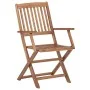 Folding garden chairs 2 units and solid acacia wood cushions by vidaXL, Garden chairs - Ref: Foro24-3064609, Price: 146,24 €,...