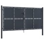 Anthrazitgraue Gartentür aus Stahl 300x175 cm von , Gartentore - Ref: Foro24-144527, Preis: 600,45 €, Rabatt: %