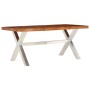 Massiver Esstisch aus Holz 180x90x76 cm von , Küchen- und Esstische - Ref: Foro24-245639, Preis: 369,98 €, Rabatt: %