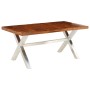 Massiver Esstisch aus Holz 180x90x76 cm von , Küchen- und Esstische - Ref: Foro24-245639, Preis: 369,98 €, Rabatt: %