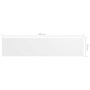 Toldo para balcón tela oxford blanco 90x400 cm