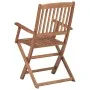 Folding garden chairs 2 units and solid acacia wood cushions by vidaXL, Garden chairs - Ref: Foro24-3064609, Price: 146,24 €,...