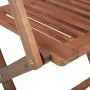 Folding garden chairs 2 units and solid acacia wood cushions by vidaXL, Garden chairs - Ref: Foro24-3064609, Price: 146,24 €,...