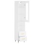 Hoher Schrank aus weißem Sperrholz 34,5x34x180 cm von , Sideboards - Ref: Foro24-3199281, Preis: 108,56 €, Rabatt: %