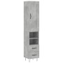 Gray concrete plywood sideboard 34.5x34x180 cm by , Sideboards - Ref: Foro24-3200293, Price: 102,51 €, Discount: %