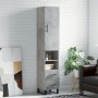 Aparador de madera contrachapada gris hormigón 34,5x34x180 cm de , Aparadores - Ref: Foro24-3198941, Precio: 110,34 €