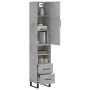 Grau-betonierter Sperrholz-Sideboard 34,5x34x180 cm von , Sideboards - Ref: Foro24-3198941, Preis: 110,44 €, Rabatt: %