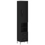 Schwarzer Sperrholz-Schrank 34,5x34x180 cm von , Sideboards - Ref: Foro24-3200266, Preis: 119,61 €, Rabatt: %