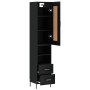 Schwarzer Sperrholz-Schrank 34,5x34x180 cm von , Sideboards - Ref: Foro24-3200266, Preis: 119,61 €, Rabatt: %