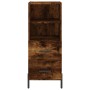 Rauchiger Eichenfurnier-Holzschrank 34,5x34x180 cm von , Sideboards - Ref: Foro24-3189778, Preis: 100,67 €, Rabatt: %