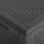 Aufbewahrungsbox für den Garten 270 L PP Rattan Schwarz von , Aufbewahrungsboxen für den Außenbereich - Ref: Foro24-151229, P...