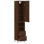Hoher Schrank aus braunem Eichenfurnierholz 34,5x34x180 cm. von , Sideboards - Ref: Foro24-3198936, Preis: 119,80 €, Rabatt: %