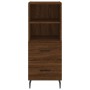 Hoher Schrank aus braunem Eichenfurnierholz 34,5x34x180 cm. von , Sideboards - Ref: Foro24-3198936, Preis: 119,80 €, Rabatt: %
