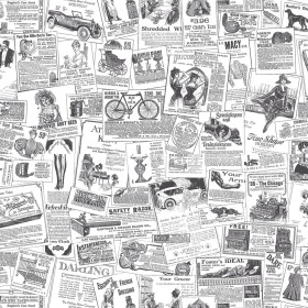 Homestyle Black and White Wallpaper Papers by , Painted paper - Ref: Foro24-434253, Price: 34,39 €, Discount: %
