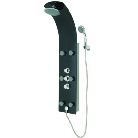 SCHÜTTE Duschpaneel aus Glas und Thermostatmischer LANZAROTE schwarz von , Duschköpfe - Ref: Foro24-435035, Preis: 380,98 €, ...