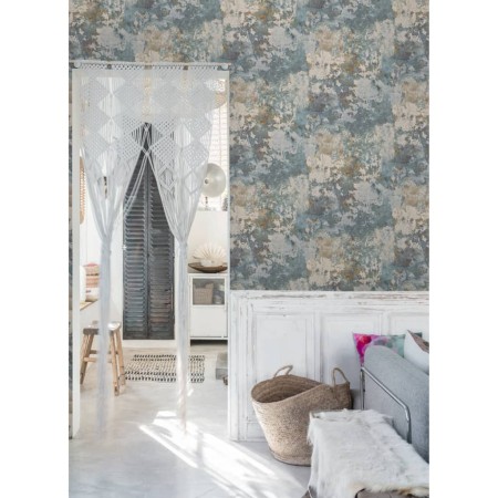 DUTCH WALLCOVERINGS Graue und grüne Betontapete von , Bemaltes Papier - Ref: Foro24-437374, Preis: 29,21 €, Rabatt: %