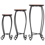 Mosaic side tables 3 units terracotta ceramic by , Pot stands - Ref: Foro24-46701, Price: 89,04 €, Discount: %