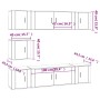 TV-Möbel-Set, 7-teilig, aus weiß glänzendem Sperrholz. von , TV-Möbel - Ref: Foro24-3188664, Preis: 284,77 €, Rabatt: %