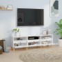Mueble de TV madera contrachapada blanco brillo 150x30x44,5 cm de , Muebles TV - Ref: Foro24-831911, Precio: 98,26 €, Descuen...