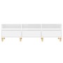 Mueble de TV madera contrachapada blanco brillo 150x30x44,5 cm de , Muebles TV - Ref: Foro24-831911, Precio: 98,26 €, Descuen...