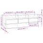 TV-Möbel aus glänzend weißem Sperrholz, 150x30x44,5 cm. von , TV-Möbel - Ref: Foro24-831911, Preis: 95,25 €, Rabatt: %