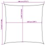 Red HDPE sail shade 160 g/m² 7x7 m by , Umbrellas - Ref: Foro24-311610, Price: 103,50 €, Discount: %