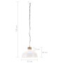 Lámpara colgante industrial 32 cm blanca E27 de , Lámparas - Ref: Foro24-320834, Precio: 54,69 €, Descuento: %