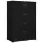 Schwarzer Stahlschrank 90x46x134 cm von , Aktenschränke - Ref: Foro24-336296, Preis: 368,69 €, Rabatt: %