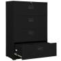 Schwarzer Stahlschrank 90x46x134 cm von , Aktenschränke - Ref: Foro24-336296, Preis: 368,69 €, Rabatt: %