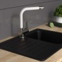SCHÜTTE High spout sink mixer RIO stainless steel white matte by , Faucets - Ref: Foro24-435061, Price: 90,59 €, Discount: %