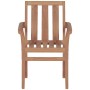 Stapelbare Gartenstühle, 2 Stück Massivholz aus Teakholz von , Gartenstühle - Ref: Foro24-44725, Preis: 289,37 €, Rabatt: %