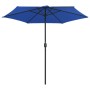 Gartenschirm mit blauem Aluminiummast in Azurblau 270x246 cm. von , Sonnenschirme - Ref: Foro24-47351, Preis: 61,66 €, Rabatt: %