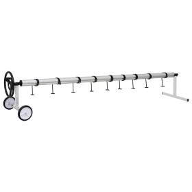 Pool cover roller for pools with a steel base by , Pool and spa accessories - Ref: Foro24-92245, Price: 293,99 €, Discount: %