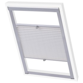 Persiana plisada blanca UK08 de , Persianas y estores - Ref: Foro24-133535, Precio: 55,61 €, Descuento: %