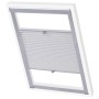 White pleated blind UK08 by , Blinds and blinds - Ref: Foro24-133535, Price: 55,61 €, Discount: %