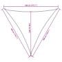 Dreieckiges Segel aus braunem Oxford-Stoff 3x3x3 m von , Sonnenschirme - Ref: Foro24-135830, Preis: 26,57 €, Rabatt: %