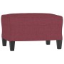Sofagarnitur mit 4-teiligen Kissen, Stoff in Weinrot. von , Sofas - Ref: Foro24-3201442, Preis: 627,25 €, Rabatt: %