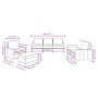 Sofagarnitur mit 4-teiligen Kissen, Stoff in Weinrot. von , Sofas - Ref: Foro24-3201442, Preis: 627,25 €, Rabatt: %