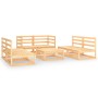 Juego de muebles de jardín 7 piezas madera maciza de pino de , Conjuntos de jardín - Ref: Foro24-3075414, Precio: 417,79 €