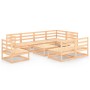 9-piece solid pine wood garden furniture set by , Garden sets - Ref: Foro24-3075629, Price: 532,01 €, Discount: %