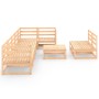 9-piece solid pine wood garden furniture set by , Garden sets - Ref: Foro24-3075629, Price: 532,01 €, Discount: %