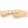 11-teiliges Gartensitzgruppen-Set aus massivem Kiefernholz. von , Gartensets - Ref: Foro24-3076034, Preis: 704,72 €, Rabatt: %