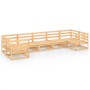 7-teiliges Gartensitzgruppen-Set aus massivem Kiefernholz. von , Gartensets - Ref: Foro24-3076249, Preis: 395,98 €, Rabatt: %