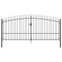 Doppeltes Tor für Zaun mit Lanzen-Spitzen 400x225 cm von , Gartentore - Ref: Foro24-145741, Preis: 254,06 €, Rabatt: %
