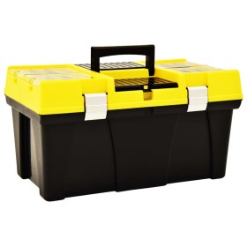 Yellow plastic toolbox 595x337x316 mm by , Toolboxes - Ref: Foro24-146270, Price: 51,98 €, Discount: %