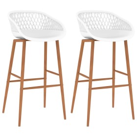 Taburetes de cocina 2 unidades blanco de , Taburetes de cocina - Ref: Foro24-248153, Precio: 158,22 €, Descuento: %
