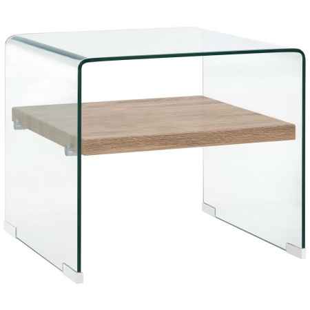Transparent tempered glass coffee table 50x50x45 cm by , Coffee table - Ref: Foro24-284742, Price: 176,07 €, Discount: %