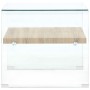 Transparent tempered glass coffee table 50x50x45 cm by , Coffee table - Ref: Foro24-284742, Price: 176,07 €, Discount: %